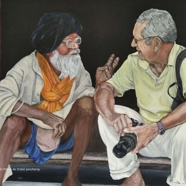 Exposición de pinturas de los viajes de Jean-François Vaslin por la India