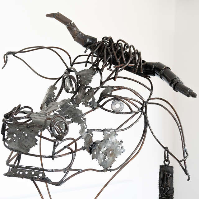 Art Vache : sculpture "vache qui sourit"