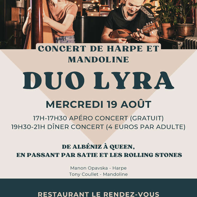 Concert de Duo Lyra au Rendez-vous
