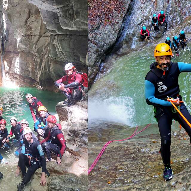 Canyoning avec Hydrogène Sports
