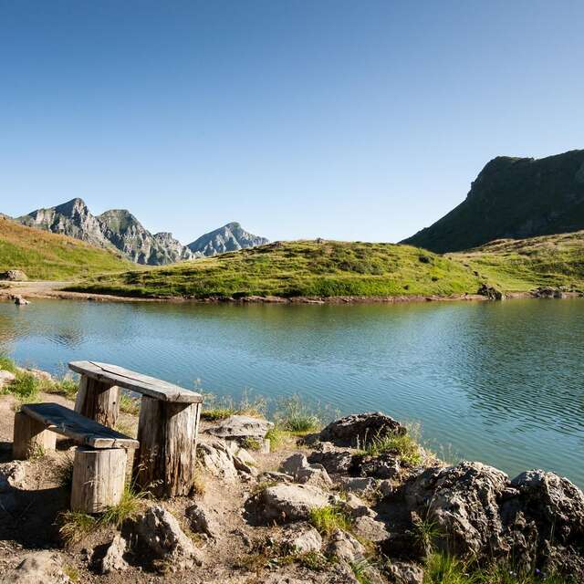 Le lac vert par Mossettes