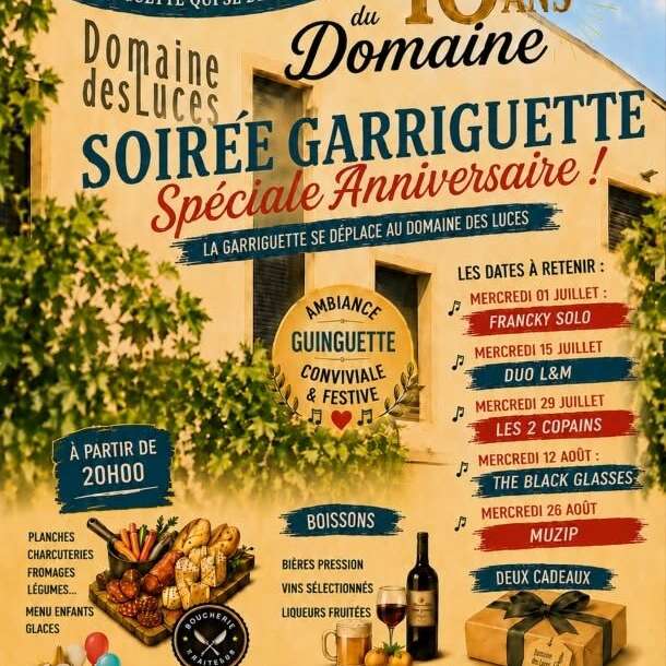 Soirée Garriguette, spéciale Anniversaire !