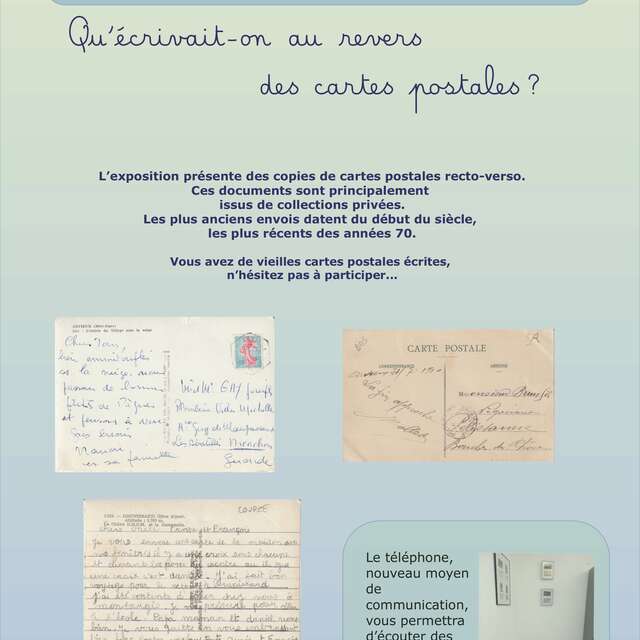 Exposition de cartes postales