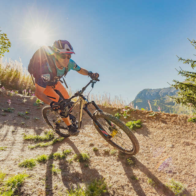 Elektro-Mountainbike speziell für 11-15 Jahre Chinaillon: Fahren und Sensationen Niveau blau und rot