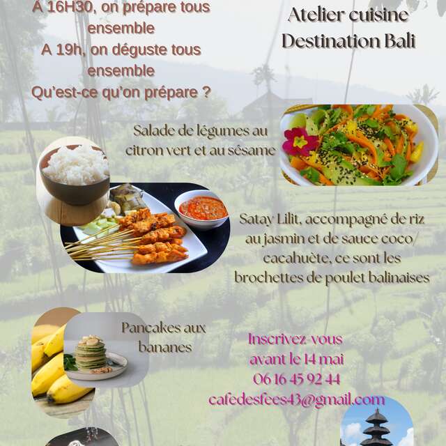 Atelier cuisine "Destination Bali "