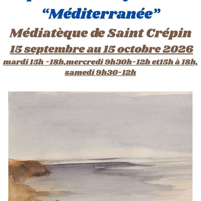 Exposition d'aquarelle "Méditerranée"