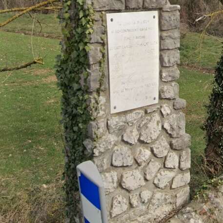 Plaque sur le Pont d'Avène