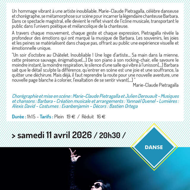 Barbara Théâtre du corps Pietragalla - Derouault