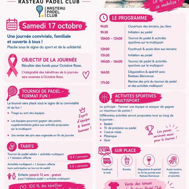 Pink October at the Rasteau Padel Club
