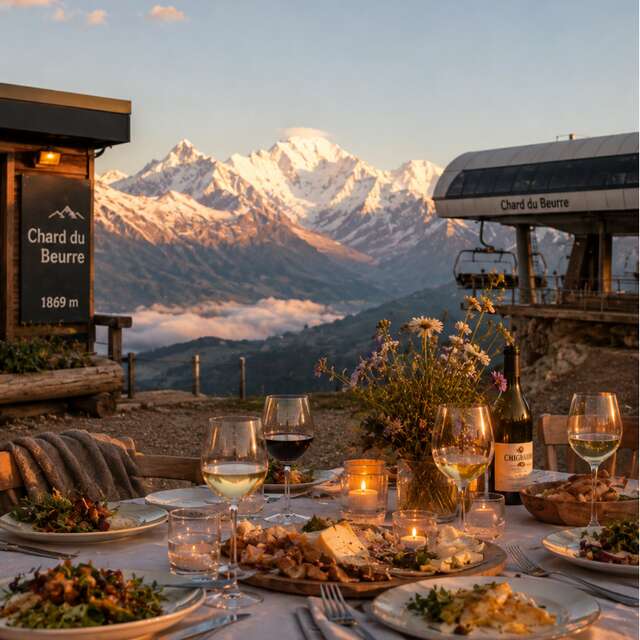 Diner experience face au Mont Blanc - Les Som'mets