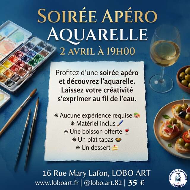 Soirée - Apéro | Aquarelle