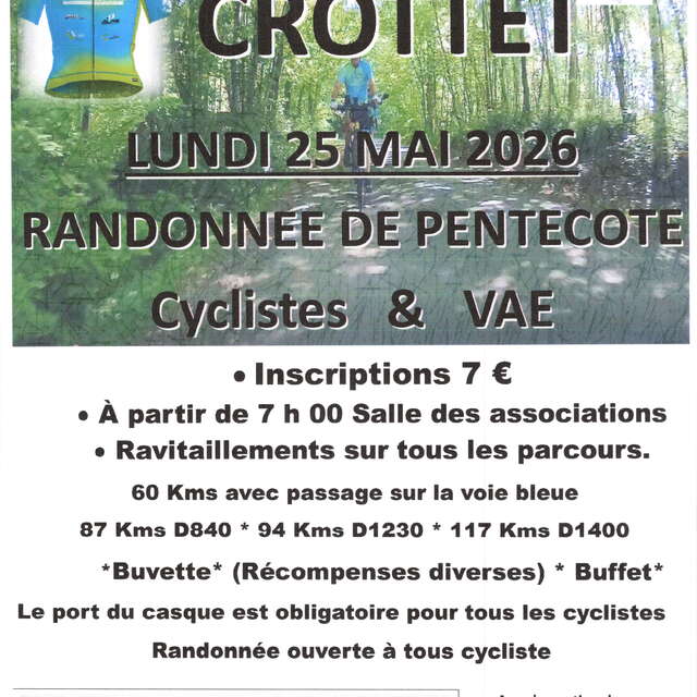 Randonnée de Pentecôte Cyclo, VAE 2026