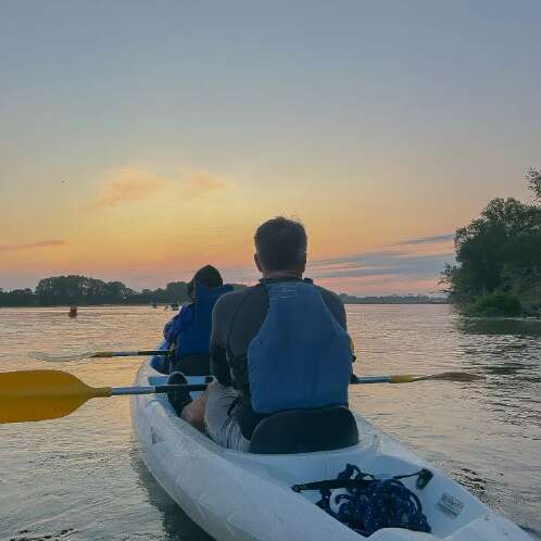 Descente de la Loire en kayak au lever du jour