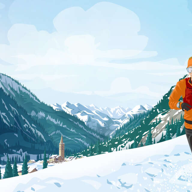 Snow trail du Queyras