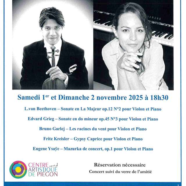 Concert door Christophe Quatremer en Sylvie Barbebi