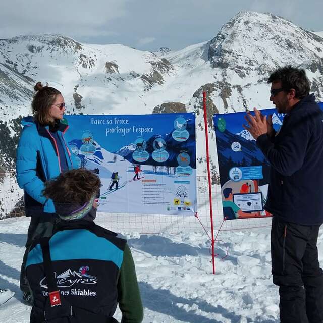 Atelier itinérant "faire sa trace, partager l'espace" à Saint-Véran