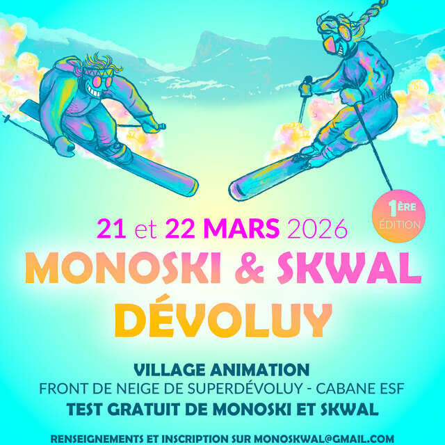 Le monoski Skwal Dévoluy