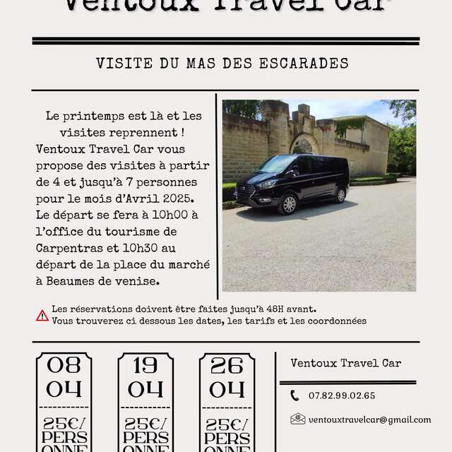 Découverte du domaine viticole Mas des Escarades avec Ventoux Travel Car