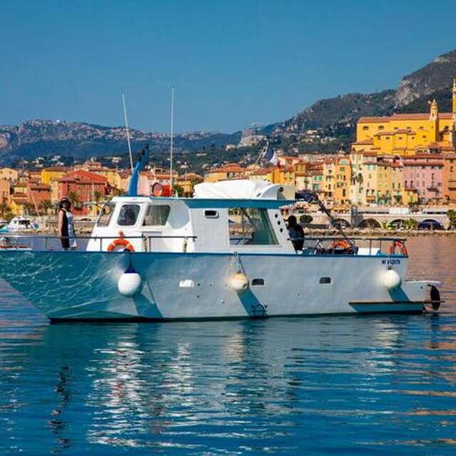 The French Riviera at Sunset