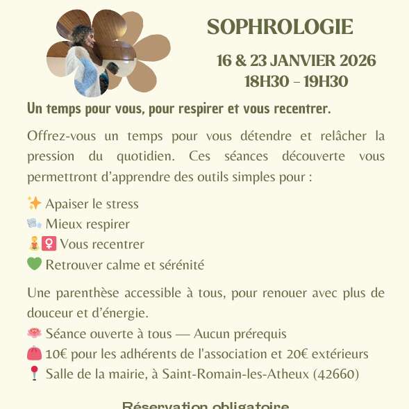 Séance découverte de la sophrologie
