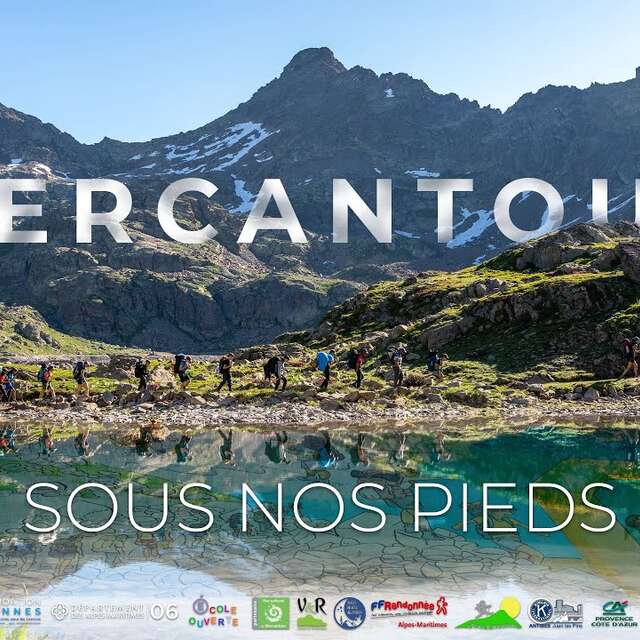 Projection en plein-air : Le Mercantour sous nos pieds