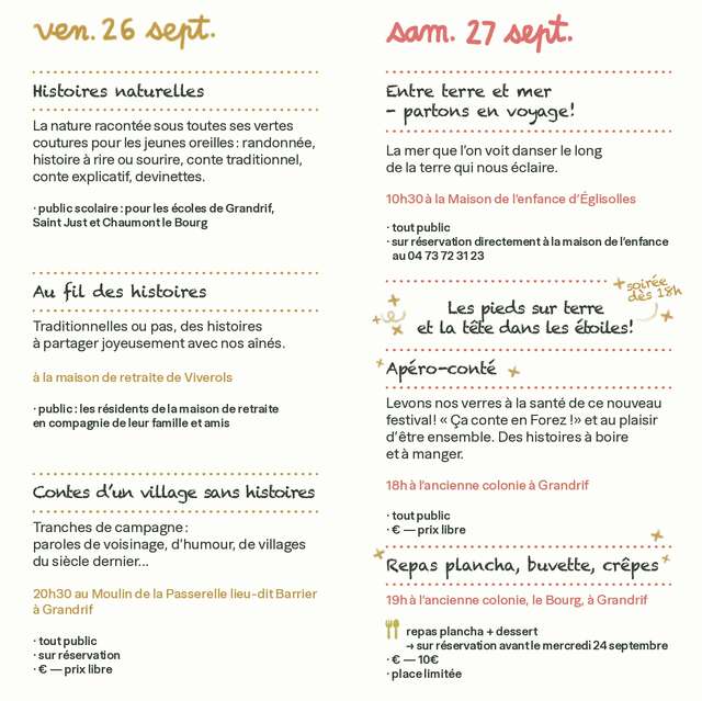 Festival - Ça conte en Forez