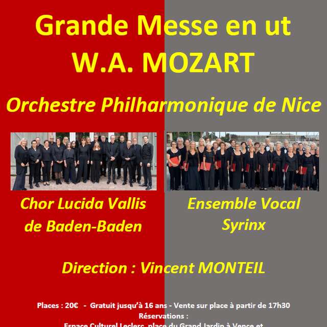 Grande Messe en ut de Wolfgang Amadeus Mozart
