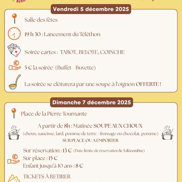 Soirée cartes - Téléthon