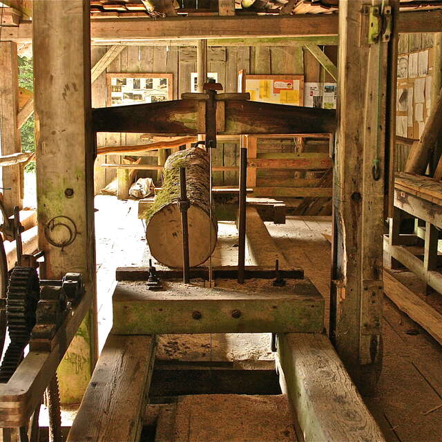 Scierie à grand cadre