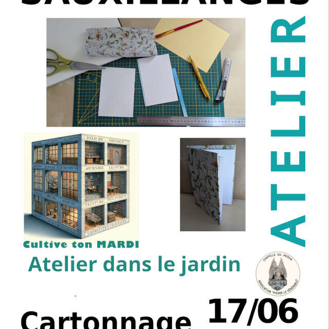Cartonnage au jardin