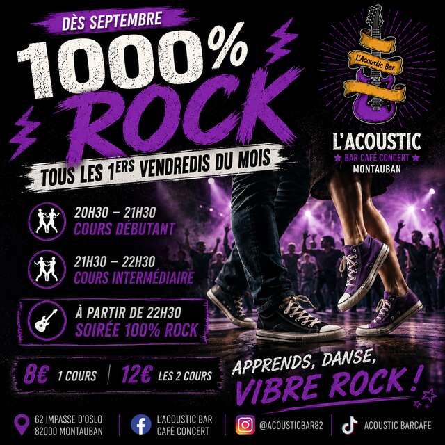 Soirée 1000% rock à l'Acoustic