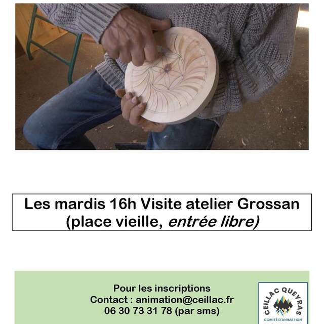 Visit of the Grossan brothers' wood workshop