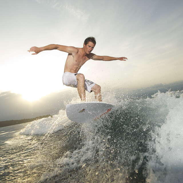 Wakesurfing auf dem Genfer See