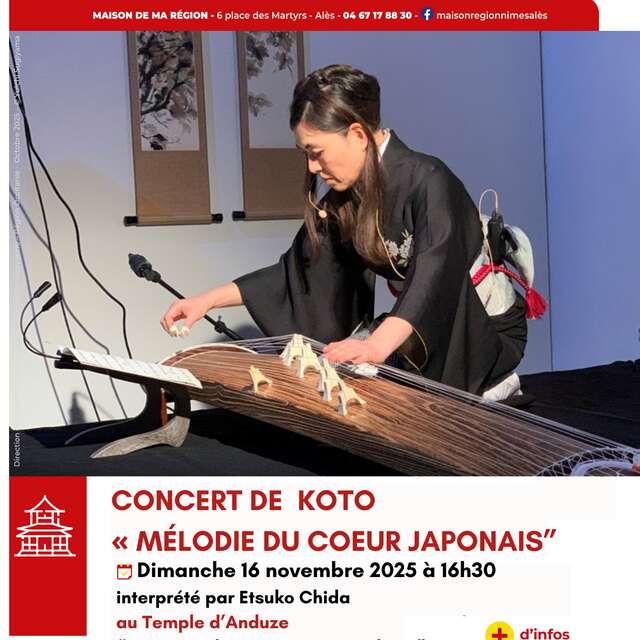 Concert de Koto au Temple d'Anduze