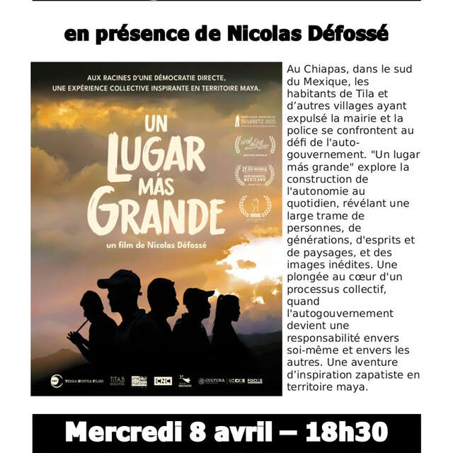 Projection en avant première Un lugar más grande