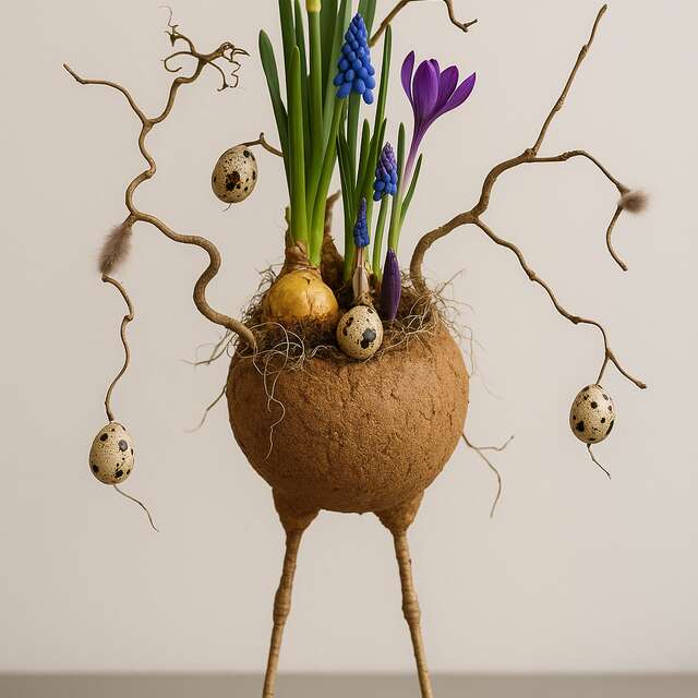 Atelier Art Floral enfant ado - La poule aux bulbes d'or