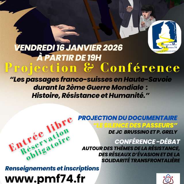 Projection – Conférence - Parcours du mur de la frontière 74 (PMF 74)
