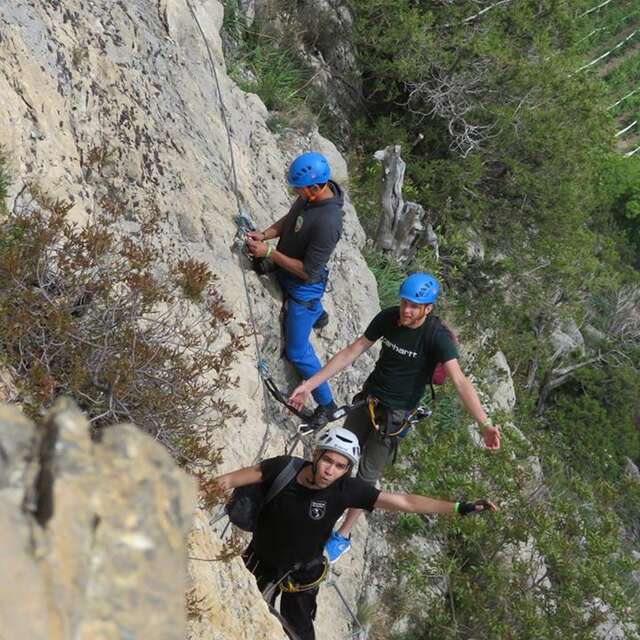 Via ferrata de la Grande Fistoire guidée - Esprit Vertical 04