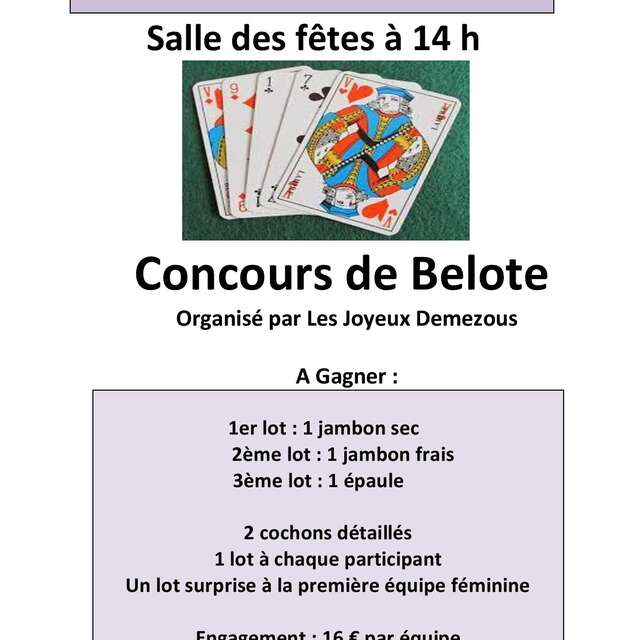Concours de belote