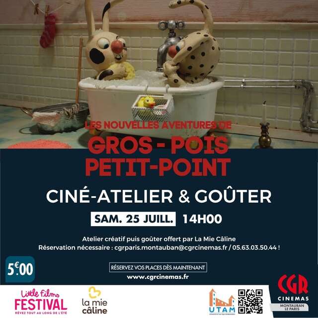 Ciné-atelier et goûter - GROS POIS ET PETIT POINT