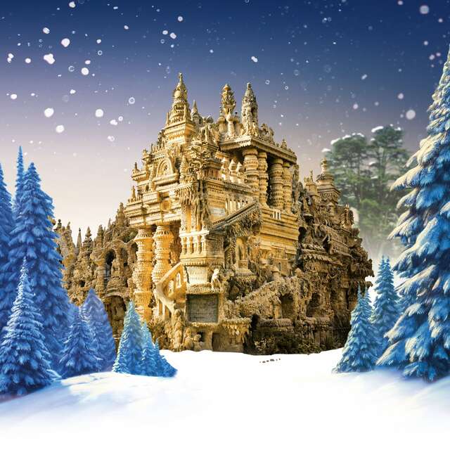 Les lutins de Noël au Palais idéal