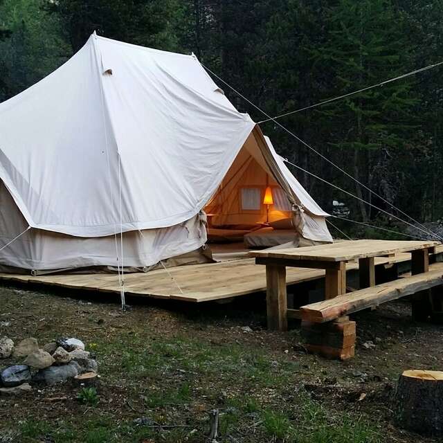 "Glamping" au camping de l'Izoard