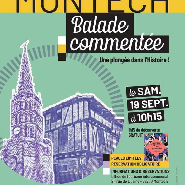 Balade commentée "Histoire et Patrimoine de Montech " - Journées du Patrimoine