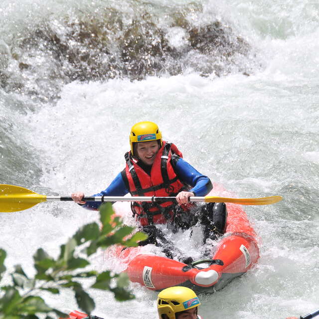 Half-day river packraft trip