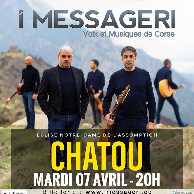 Concert groupe I MESSAGERI - Voix et musique de Corse
