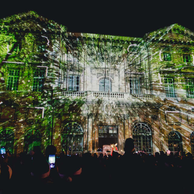 Projections lumineuses sur l'Hôtel de Ville