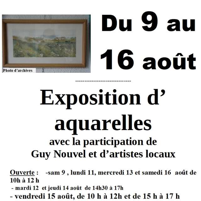 Exposition d'aquarelles
