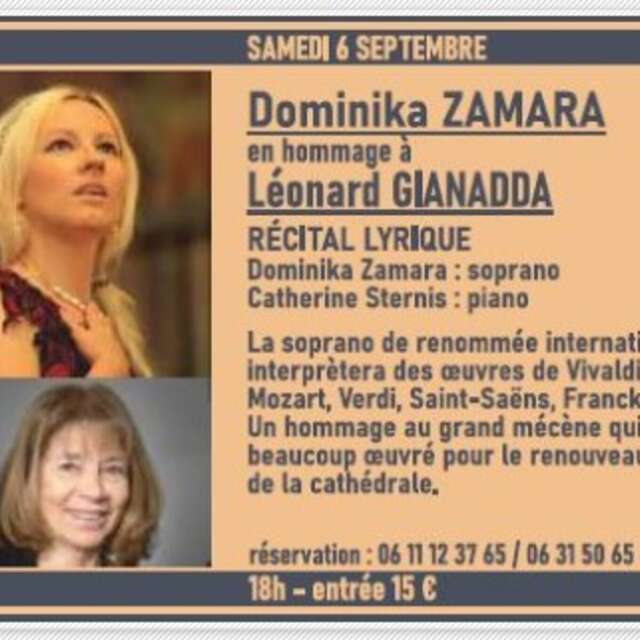 Lyric recital "Tribute to Léonard Gianadda" - Music in the Nave