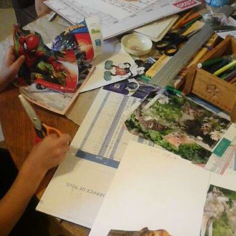 Atelier de collages-papier