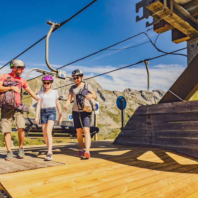 Summer ski lifts